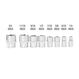 OEMTOOLS 25446 3/8in. Drive Super Grip Socket Set- SAE Additional Image 2