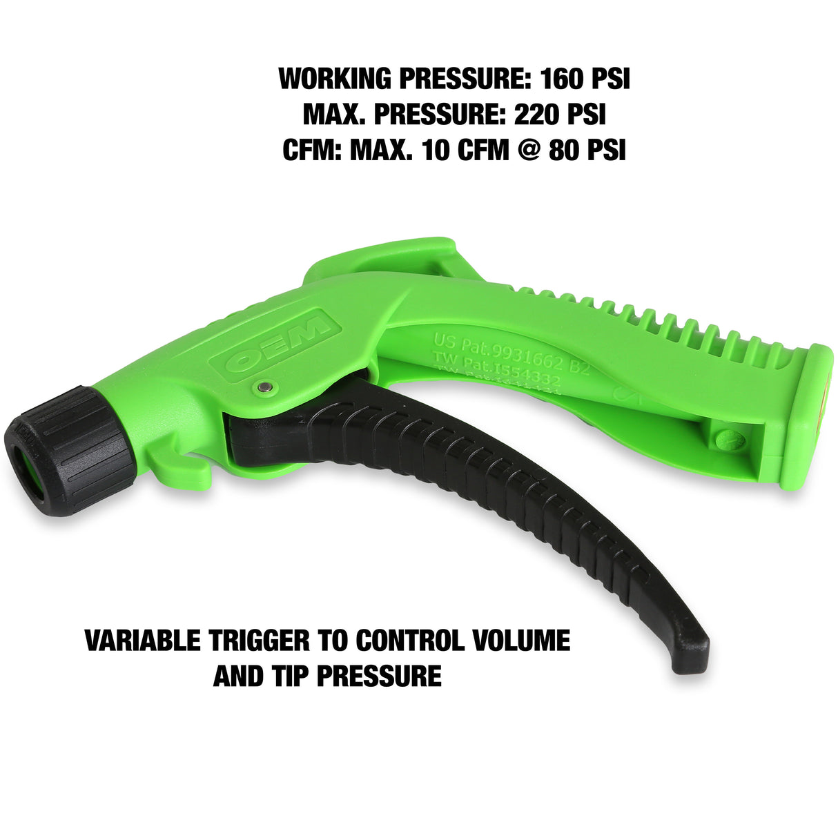 OEMTOOLS 24439 5-Piece Interchangeable Tip Air Blow Gun Additional Image 4