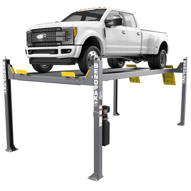 Bendpak HDS-14XT 14,000 Lb. Capacity High-Rise Four-Post Lift Extended Runways Main Image