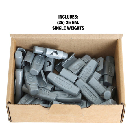 OEMTOOLS 23267 25 gm. FN Style Steel Wheel Weight - 1 Box of 25 Additional Image 4