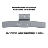 OEMTOOLS 23274 45 gm. FN Style Steel Wheel Weight - 1 Box of 25 Additional Image 3