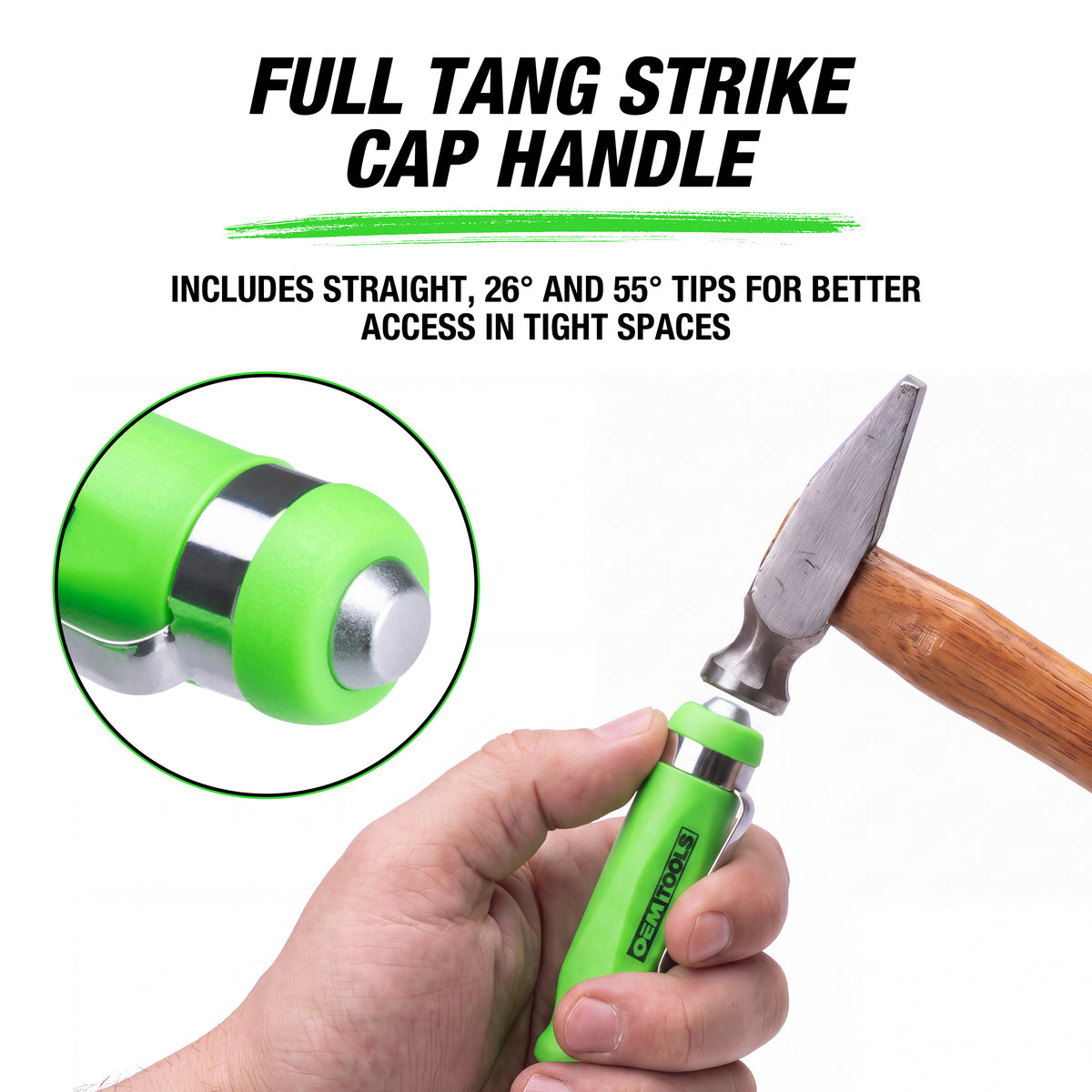OEMTOOLS 24160 1/4in. Mini Pry Bar with Strike Cap and Pocket Clip Additional Image 3
