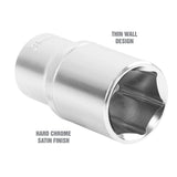 OEMTOOLS 22459 1/2 Inch Drive 6 Pt. Deep Wall Socket (31 mm) Additional Image 2