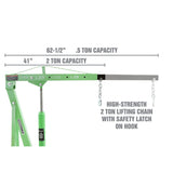 OEMTOOLS 24830 2 Ton Folding Engine Shop Crane Additional Image 4