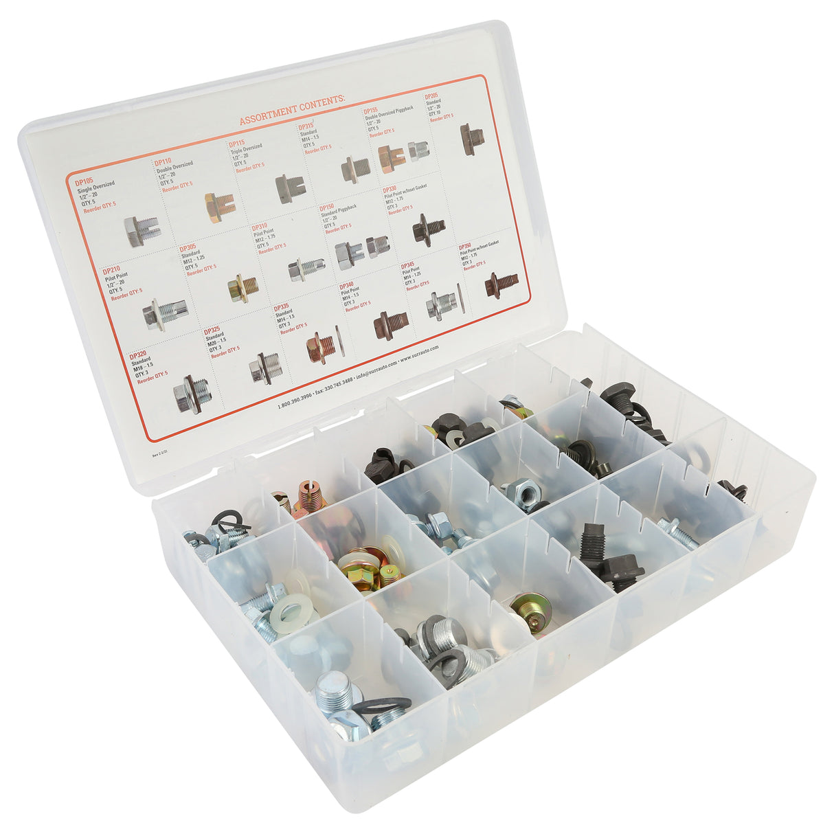 SUR&R DP454 Oil Drain Plug Assortment Additional Image 3