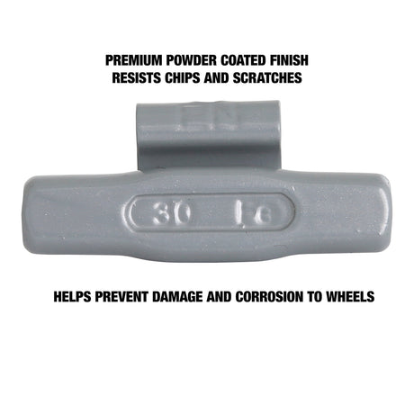 OEMTOOLS 23280 30 gm. EN Style Steel Wheel Weight- 1 Box of 25 Additional Image 3