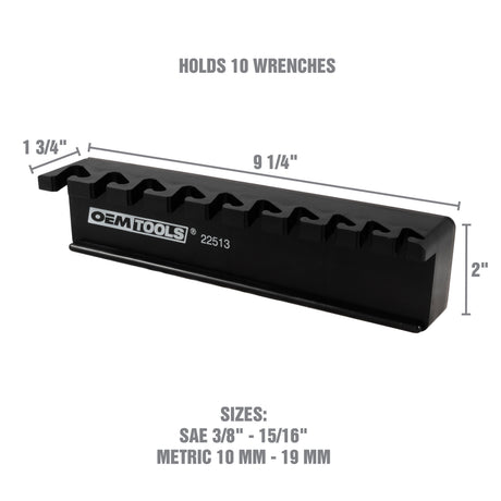 OEMTOOLS 22513 Magnetic Wrench Holder - Black Additional Image 3