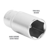 OEMTOOLS 22334 20 mm 3/8 Inch Drive Deep Socket Additional Image 2