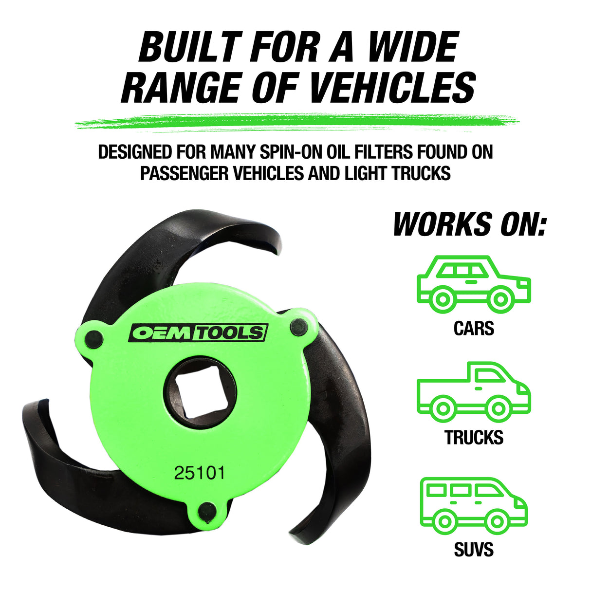 OEMTOOLS 25101 3-Jaw Adjustable Magnetic Oil Filter Wrench Additional Image 7