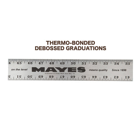 Mayes 10212 Aluminum Straight Edge Ruler (96 x 2 Inch) Additional Image 4