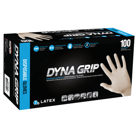 SASS SAS6501003 DynaGrip Powder Free Exam Grade Latex Gloves - Large (Box of 100) Additional Image 2