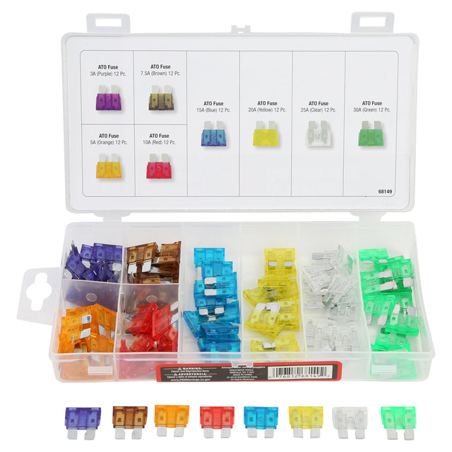 Hardware Machinery® 68149 96 Piece ATO Fuse Assortment Main Image