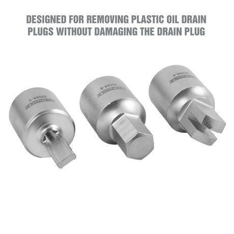 OEMTOOLS 25098 Plastic Oil Drain Plug Removal Set Additional Image 3