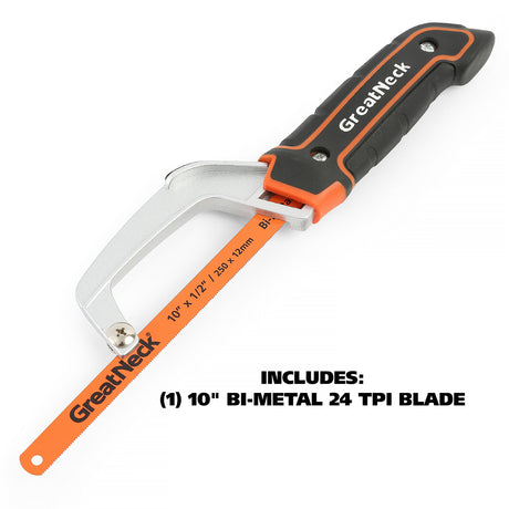 GreatNeck 74009 10-Inch Close-Quarter Hacksaw Additional Image 2