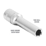 OEMTOOLS 22269 1/4 Inch Drive 6 Pt. Deep Socket (5.5 mm) Additional Image 2