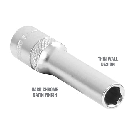 OEMTOOLS 22269 1/4 Inch Drive 6 Pt. Deep Socket (5.5 mm) Additional Image 2