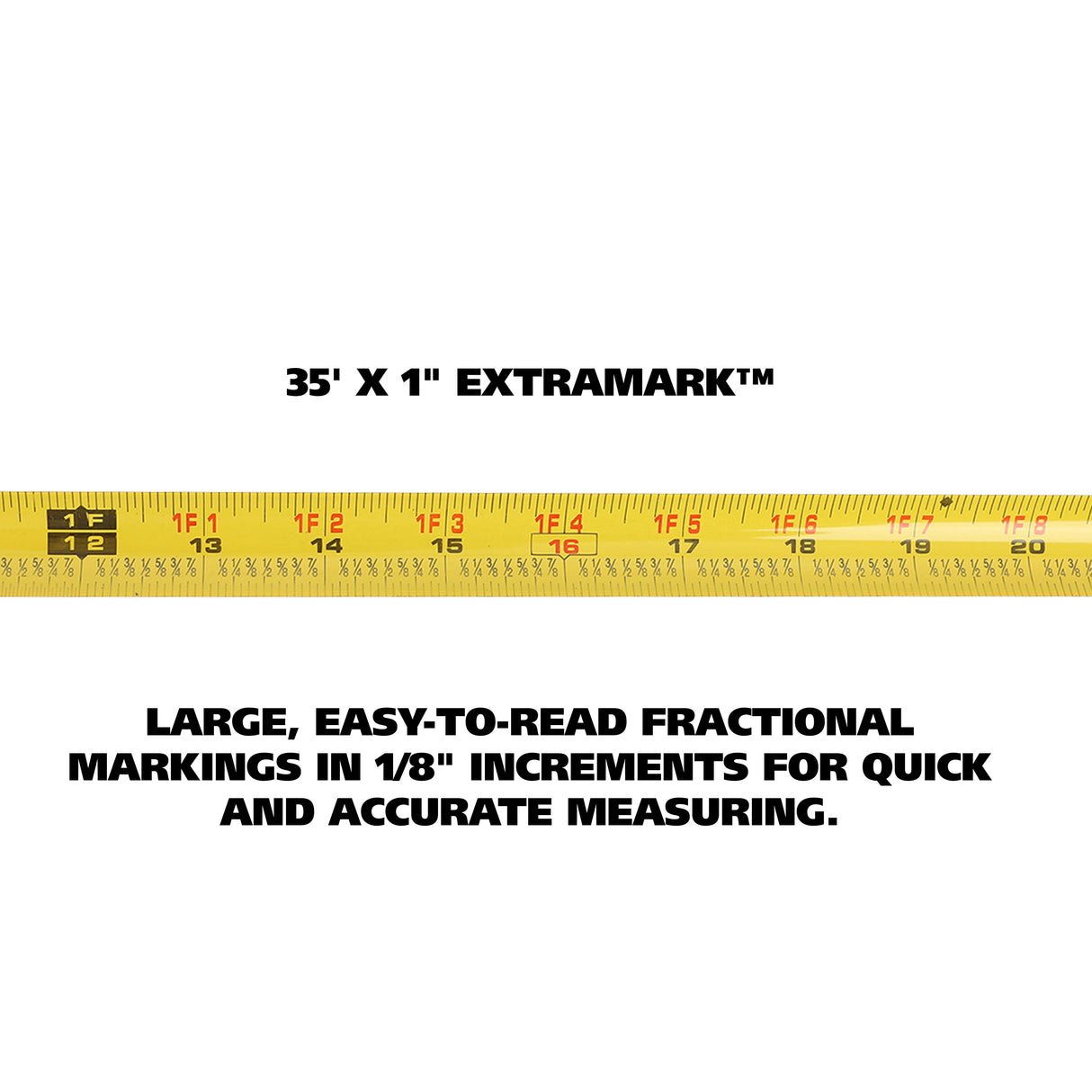 GreatNeck 95010 35 Ft. x 1 Inch ExtraMark™ Tape Measure Additional Image 3