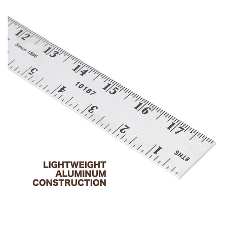 Mayes 10187 Straight Edge Aluminum Ruler (18 Inch x 1 Inch) Additional Image 2