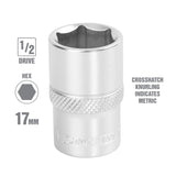 OEMTOOLS 22397 17 mm 1/2 Inch Drive Socket Additional Image 1