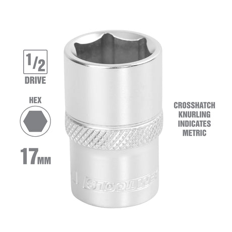 OEMTOOLS 22397 17 mm 1/2 Inch Drive Socket Additional Image 1