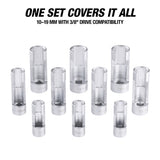 OEMTOOLS 24040 10-Piece Flare Nut Socket Set Additional Image 4