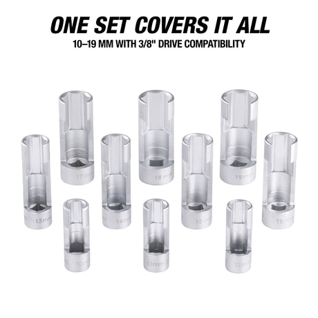 OEMTOOLS 24040 10-Piece Flare Nut Socket Set Additional Image 4