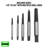 OEMTOOLS 336SE5C 5 Piece Screw Extractor Set Additional Image 1