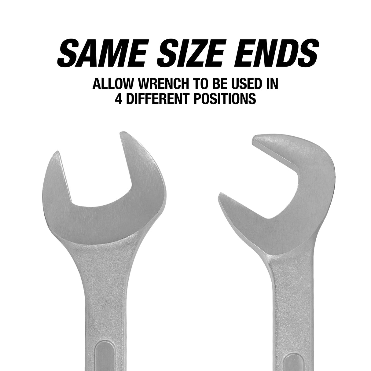 OEMTOOLS 22113 6 Piece SAE Jumbo Angle Head Wrench Set (1-3/8in. - 2in.) Additional Image 5