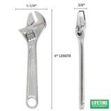 OEMTOOLS 22650 4 Inch Adjustable Wrench Additional Image 1