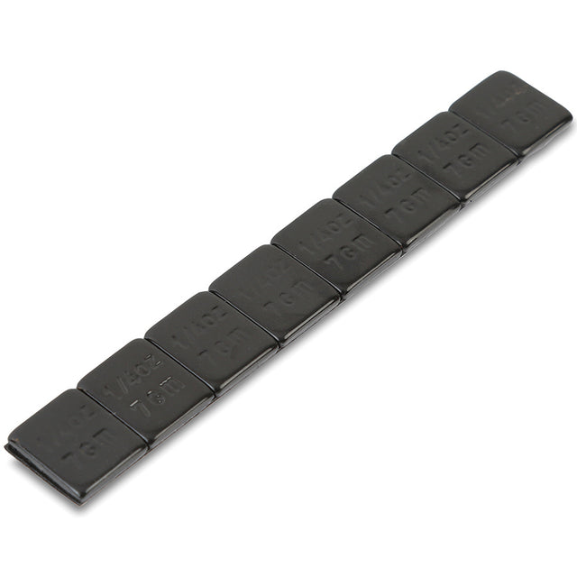 OEMTOOLS 23216 0.25 Oz. Black Steel Adhesive Wheel Weights, 30 Strips of 8, 240 Pieces per Box Main Image