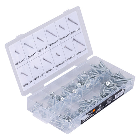 GreatNeck 68225 240-Piece Self-Tapping Wood Screw Assortment Main Image