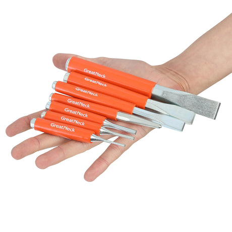 GreatNeck 907EV Cold Chisel and Punch Set (7 Piece) Additional Image 4