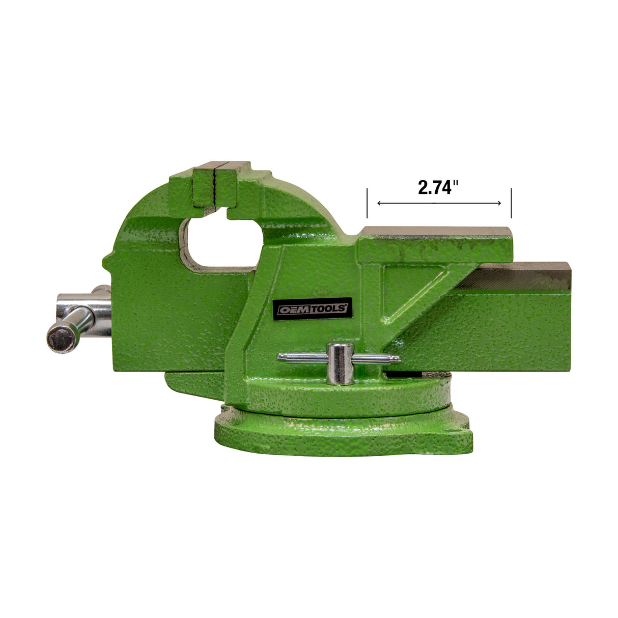 OEMTOOLS 24217 4 Inch Heavy Duty Bench Vise with Swivel Base Additional Image 2