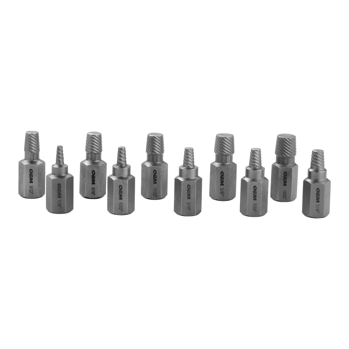OEMTOOLS 24375 10 Piece Multi-Spline Screw Extractor Set Additional Image 4