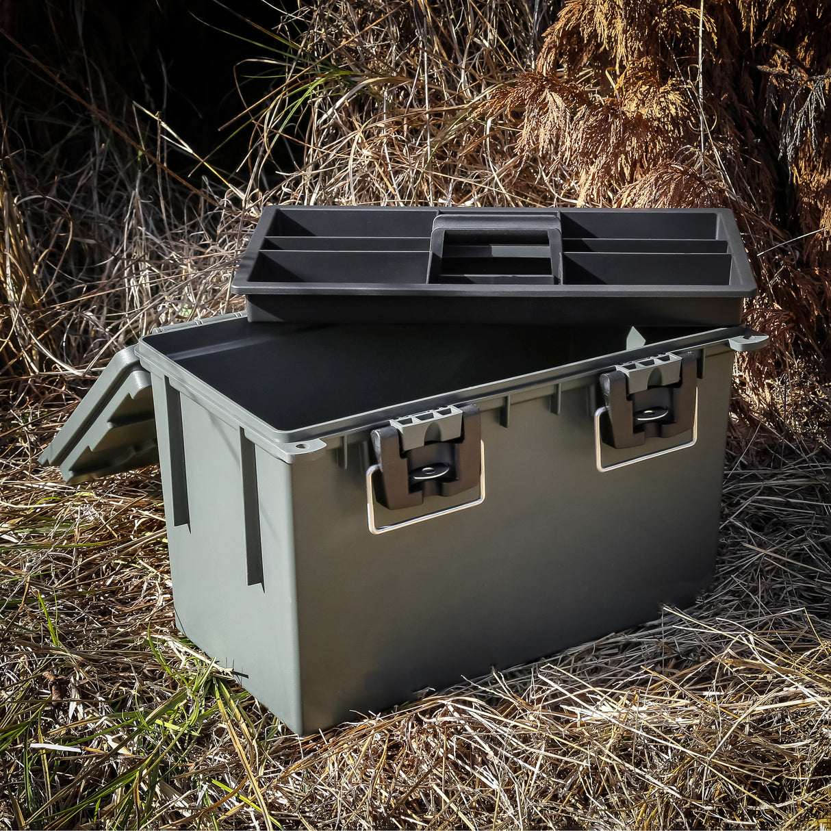 Sheffield 12712 XL Field Box with Lift Out Storage Tray-Olive Drab Green Additional Image 10