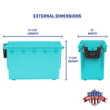 Sheffield 12633 Field Box- Teal, Made in the U.S.A. Additional Image 1