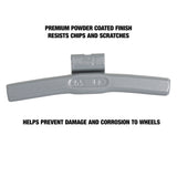 OEMTOOLS 23276 55 gm. FN Style Steel Wheel Weight - 1 Box of 25 Additional Image 3