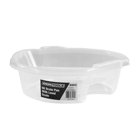 OEMTOOLS 87013 4.5L Oil Drain Pan Clear with Level Scale Main Image