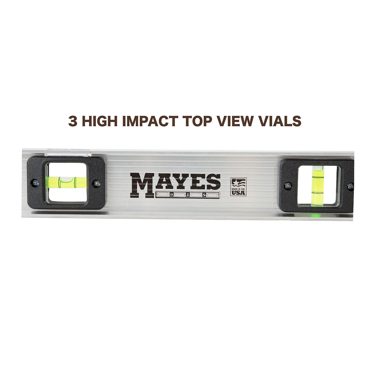Mayes 10112 Aluminum I-Beam Level (24 Inch) Additional Image 4