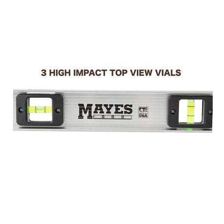 Mayes 10112 Aluminum I-Beam Level (24 Inch) Additional Image 4