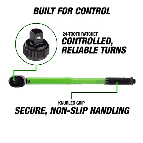 OEMTOOLS 25694 3/8in. Drive Torque Wrench (10-80 Ft/Lb.) Additional Image 4