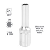 OEMTOOLS 22321 7 mm 3/8 Inch Drive Deep Socket Additional Image 1