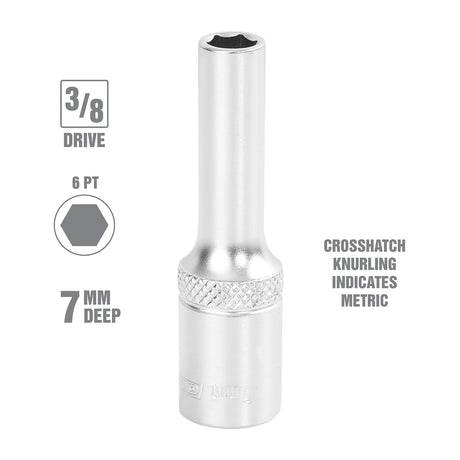 OEMTOOLS 22321 7 mm 3/8 Inch Drive Deep Socket Additional Image 1