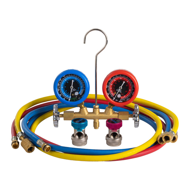 Mastercool 284660CL R134A Brass Manifold Gauge Set Main Image