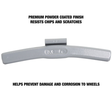 OEMTOOLS 23259 3.0 Oz. P Style Steel Wheel Weight - 1 Box of 25 Additional Image 3