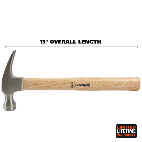 GreatNeck M16S Straight Claw Hammer (16 Oz.) Additional Image 1