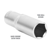 OEMTOOLS 22449 1/2 Inch Drive 6 Pt. Deep Wall Socket (19 mm) Additional Image 2