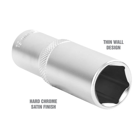OEMTOOLS 22449 1/2 Inch Drive 6 Pt. Deep Wall Socket (19 mm) Additional Image 2