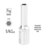 OEMTOOLS 22340 1/4 Inch 3/8 Inch Drive Deep Wall Socket Additional Image 1