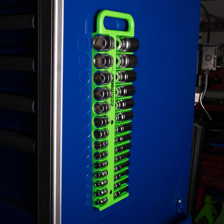 OEMTOOLS 23117 Portable Magnetic Socket Organizer 3/8in. Drive - Green Additional Image 8